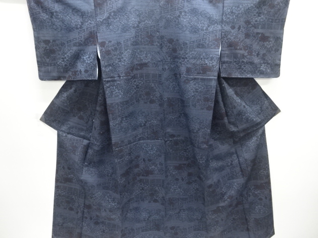 Japanese Kimono / Tsumugi Omeshi Silk